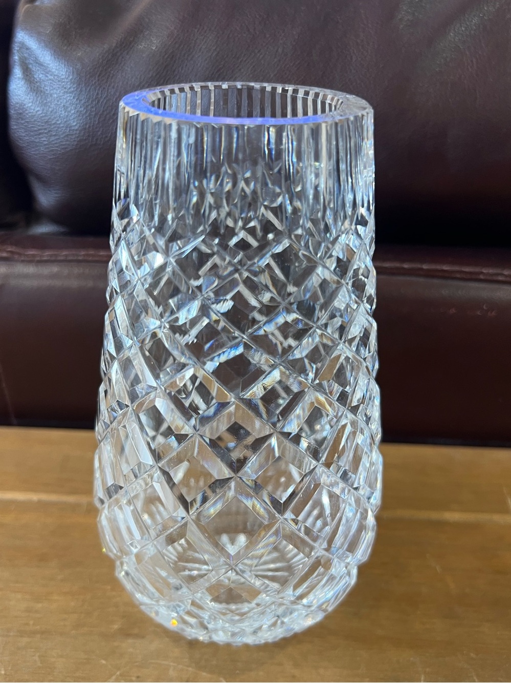 Crystal vase. Very heavy and beautiful.